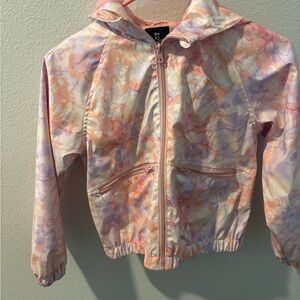 Art Class Pastel Tie-Dye Hooded Raincoat
